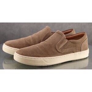 Vince Ace $180 Men's Slip On Sneakers Shoes Size EU 40.5 US 7.5 Suede Tan
